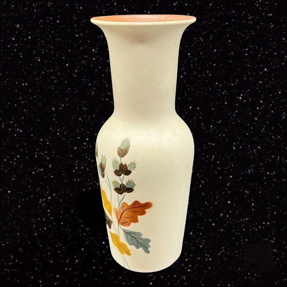 Ellgreave Hand Painted Vase Made in England Art Pottery English Vase 12”T 4”W - Picture 3 of 11